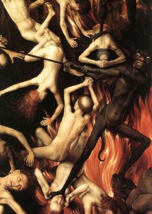 Last Judgment Triptych (detail-8) 1467-71