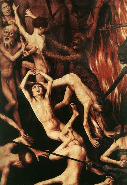 Last Judgment Triptych (detail-9) 1467-71