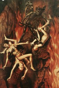 Last Judgment Triptych (detail-9) 1467-71