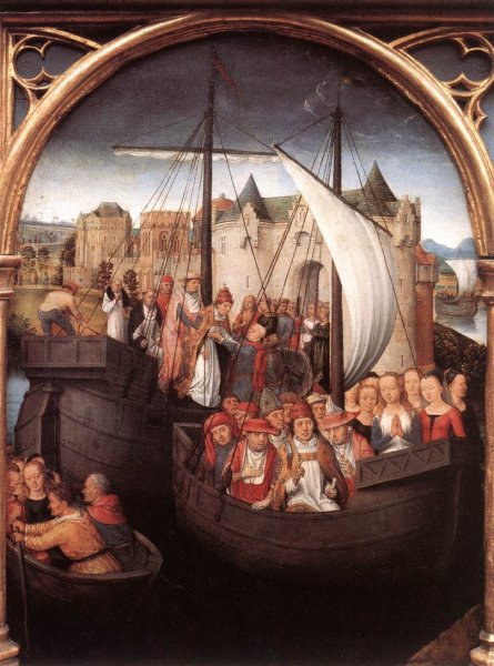 St Ursula Shrine- Departure from Basle (scene 4) 1489