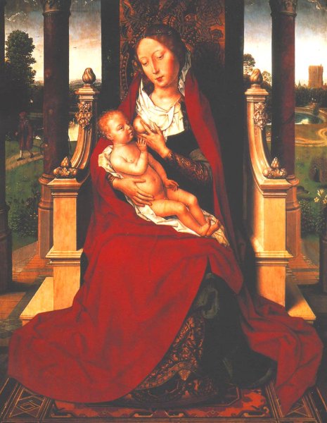 Madonna with Child on a Throne