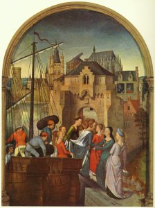 St Ursula Shrine- Arrival in Rome (scene 3) 1489